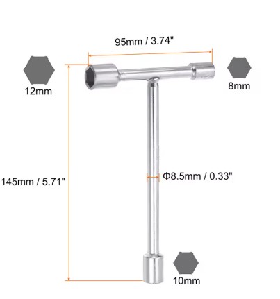 Douille /clef 8-10- 12mm -standard – Image 2
