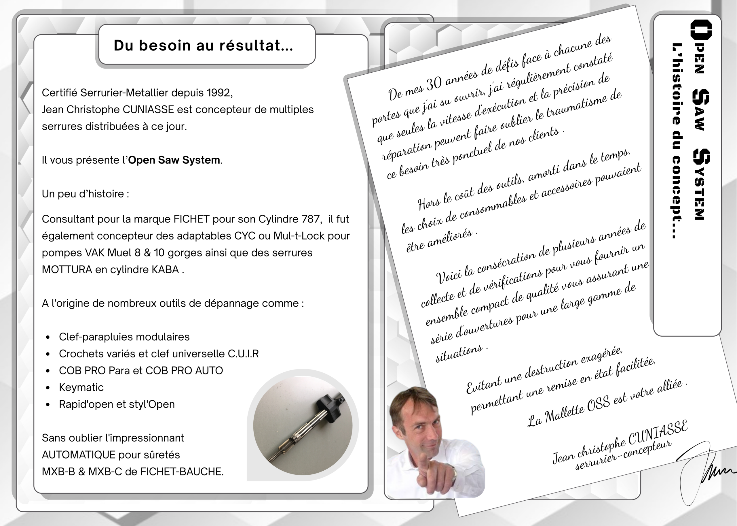 trépans d'ouverture de porte en Mallette OSS – Image 3