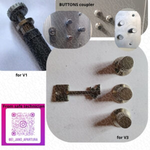 DECODEUR coupleur -décupleur JANO pour perte  CODE sur coffre  Acial en 505 et AXIRA