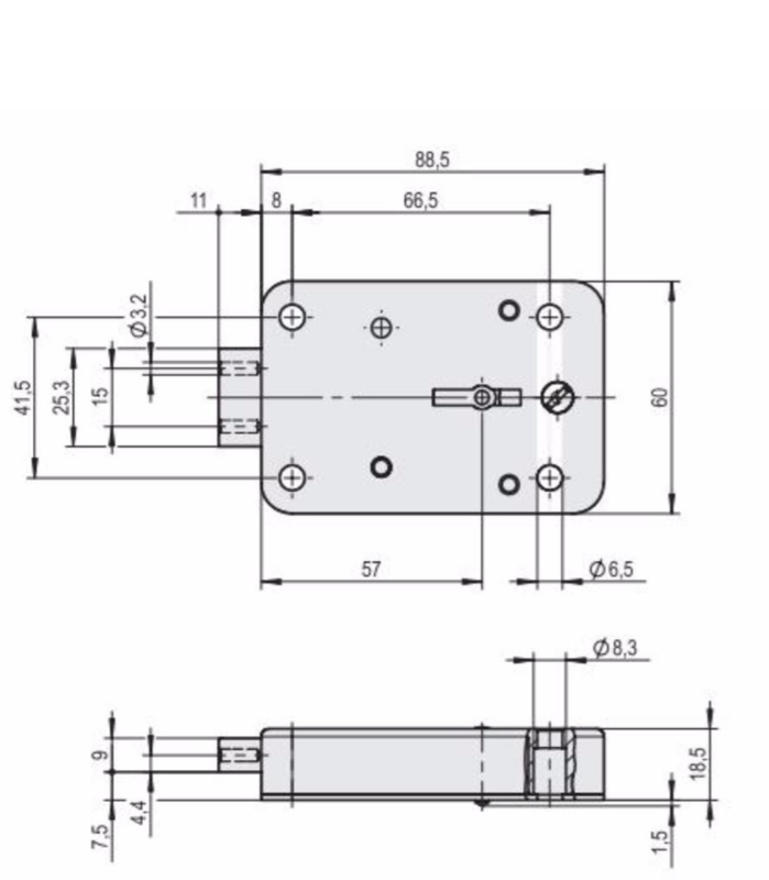 serrure a clef 140 mm stuv cablox – Image 2