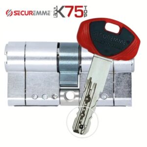 cylindre a clef (x5)50 x 50 mm K75 secur